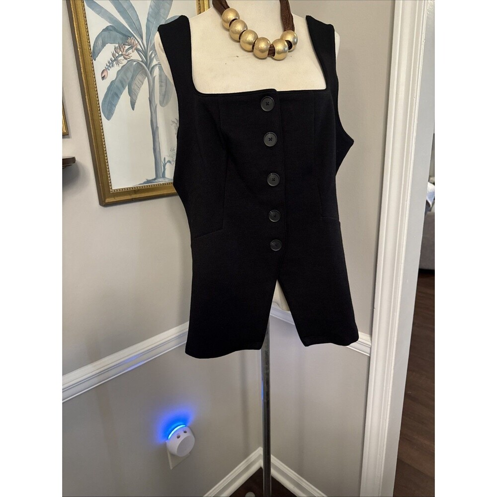 Anthropologie Maeve Structured Longline Vest Size XL